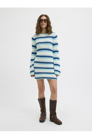 Jack & Jones Kadin Sifir Yaka Uzun Kollu Örgü Elbise - Rory - 12275508 Aqua Sky