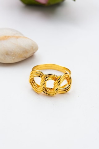 Latif Kuyumculuk 22 Ayar Altın Üçlü Samanyolu Kadın Yüzük Lkyzk1545