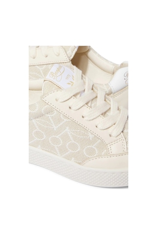 Bonpoint Cameron Deri Detaylı Çocuk Ve Bebek Canvas Sneakers Bej