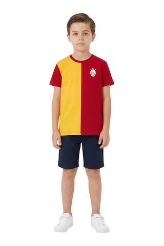 Gsstore Galatasaray Çocuk Parçalı T-shirt Sarıkırmızı