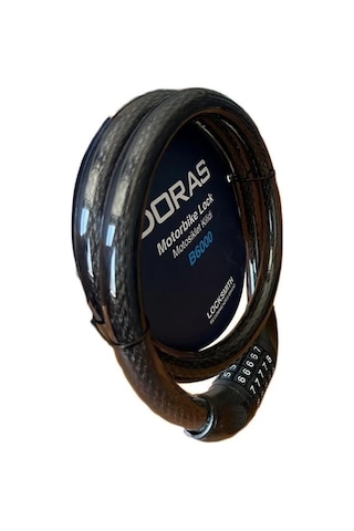 Doras B6000 Şifreli Bisiklet / Motorsiklet Kilidi Beyaz