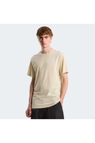 The North Face M Evolution Simple Dome Regular Short Sl Erkek T-shirt-32597 Krem