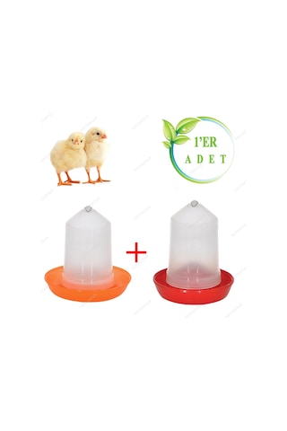 Civciv Bıldırcın Başlangıç Suluk ve Yemlik Takım 750 Ml