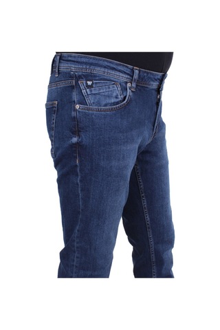 Twister Panama 758-02 Mavi Düşük Bel Dar Paça Erkek Jeans Pantolon Mavi