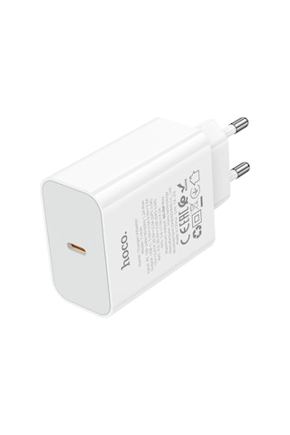 Hoco. C162a 40w Pd Destekli Type-c Tek Port Eu Şarj Adaptörü - Beyaz