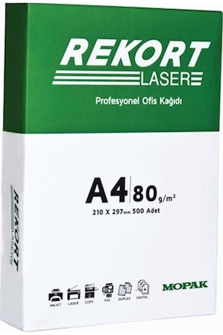 Mopak Rekort Laser A4 Fotokopi Kağıdı 1 Paket