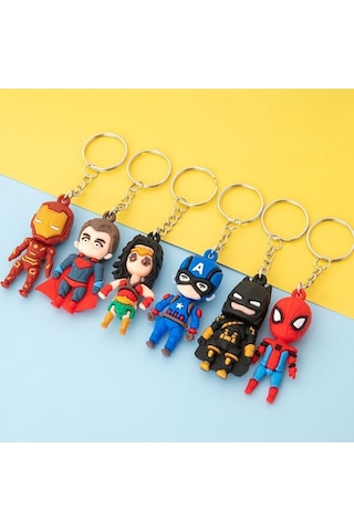 Marvel Kahramanlar Anahtarlık Çanta Süsü Aksesuar
