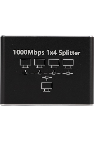 Xindoker 1000mbps Ethernet Anahtarı 1 Giriş 4 Çıkış - Usb-c Beslemeli, Cat6/7/8 Uyumlu, 4 Cihaz Eşzamanlı Bağlantı, Ev/ofis Ağ Genişletici