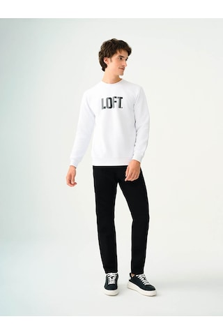 Loft Erkek Sweatshirt Beyaz Lf2037363 25kp69000089 P69100 Beyaz