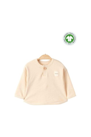 Zekids Bebek Organik Eşofman Takım-15483 Bej