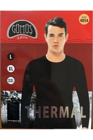 Gümüş Erkek Termal Uzun Kol Fanila İçlik 4054 - 2 Adet