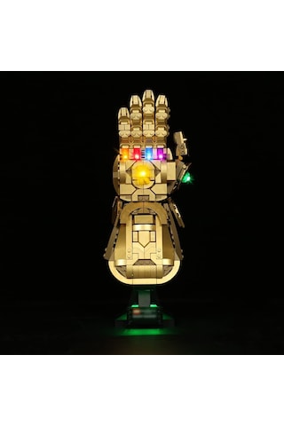 Singree Lego 76191 Marvel Sonsuzluk Eldiveni İçin Usb Bağlantılı Led Aydınlatma Seti Çok Renkli