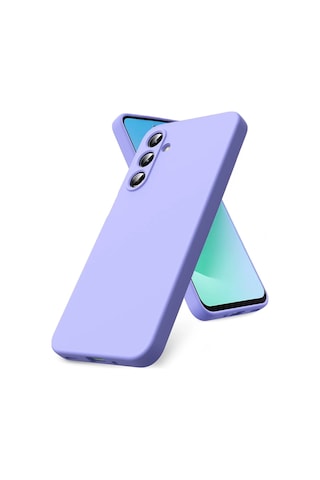 Galaxy Uyumlu S25 Fe Kılıf Biye Yumuşak Silikon Case Lila