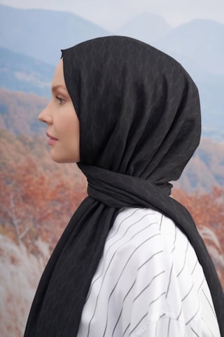 Armanda 70 X 190 Cotton Monogram Desen Şal - Ar 3098 03048 - 70 X 190 / Siyah