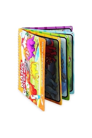 4'lü Magic Water Book Su İle Çizim Eğitici Sihirli Boyama Kitabı