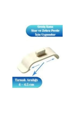 Feyza Stor Perde, Zebra Perde Korniş Montaj Aparatı 4,5 Cm 25 Adet Diğer