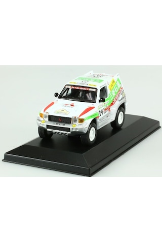 1:43 Ölçek Atlas 1998 Mitsubishi Pajero 204 / Shogun Evolution Rallye Paris Dakar Diecast Metal Minyatür Model Araba 10cm