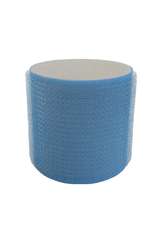 Croc 1208 Mavi Cırtlı Sünger Bigudi 4lü Çap 6cm Mavi