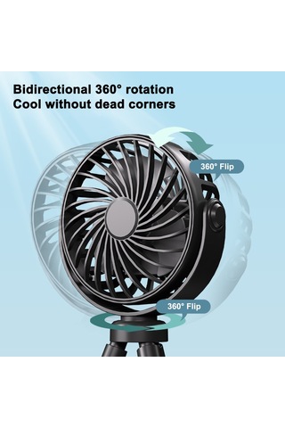 Skycity Taşınabilir El Tipi Vantilatör Esnek Ahtapot Üçayaklı Masaüstü Vantilatör Bebek Arabası / Beşik Askılı D