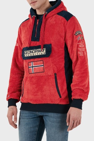 Norway Geographical Erkek Sweat Gymclasssherco Kırmızı Kırmızı