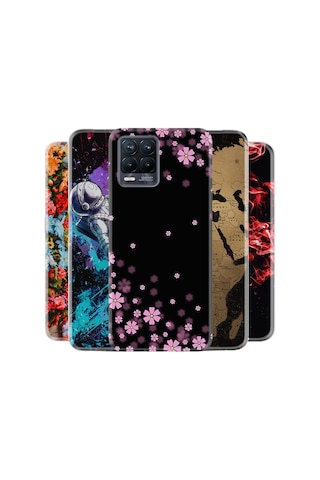 Realme 8 Pro Kilif Desenli Baskili Silikon Kiliflar 342652423