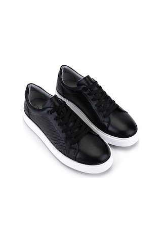 Tamer Tanca Erkek Hakiki Deri Siyah Sneakers & Spor Ayakkabı 1214 111 Erk Ayk Y26 Sıyah Dr