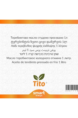 Menengiç Soğuk Sıkım Yağı Pistacia Terebinthus 1 Litre