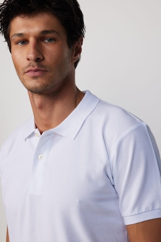Tudors Erkek Slim Fit Dar Kesim Pamuklu Yumuşak Dokulu Serin Tutan Kumaş Düz Pike Beyaz Polo Yaka Tişört-30764-Beyaz