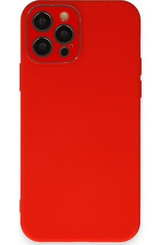 FitCase Apple Uyumlu iPhone 12 Pro Max Glass Kamera Korumalı Lansman Silikon Kapak