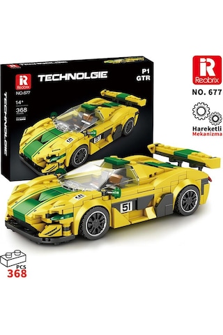 Reobrix Technic 677 Mclaren P1 Gtr Spor Araba Yaratıcı Yapı Blok Seti Building Blocks - 351 Parça