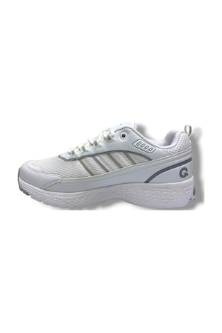 Best Of 2056-26 Anorak Deri Anatomik Erkek Sneaker Beyaz Gümüş