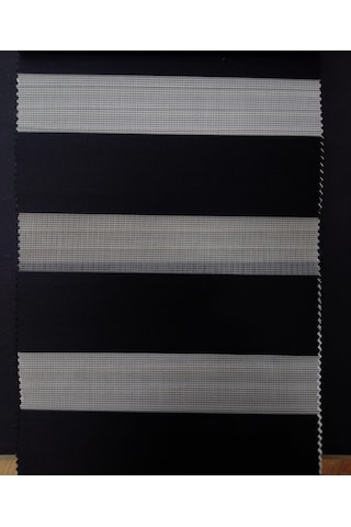 As Perde Siyah Zebra Perde