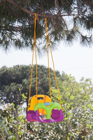 Çocuk & Bebek Salıncağı Mor Salıncak Emniyet Kemerli