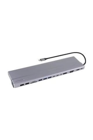Vcom Cu4703 Type-c To Usb3.0-3+usb2.0-2+vga+rj45+sd+tf+audio+hdmı+dp+usb-c Data-2+usb-c Çoklayıcı K