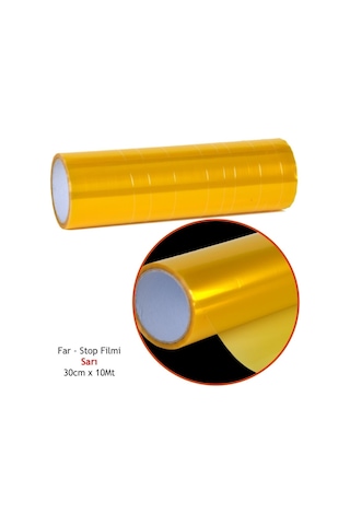Carub 30 Cm X 10 Mt Sarı Far Stop Filmi Br1190468