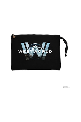 Westworld Siyah Clutch Astarlı Cüzdan / El Çantası