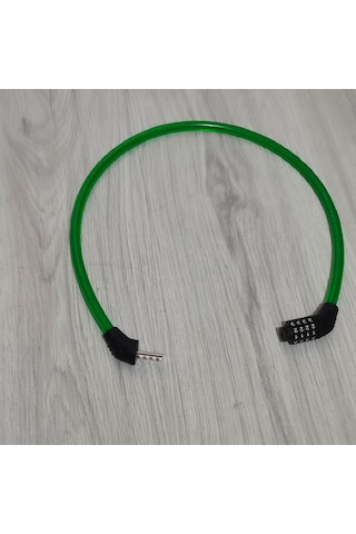 Hagiki Kalın Şifreli Bisiklet Kilidi 1cm Kalınlıkta 70cm Uzunlukta Çelik Yeşil