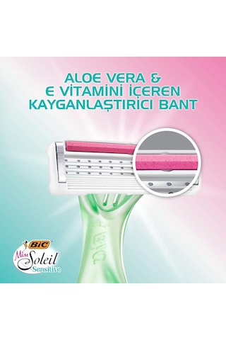 Lexroo Miss Soleil Sensitive Kadın Tıraş Bıçağı 3'lü Blister, Oynar Başlık