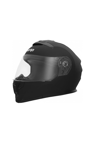 Gp Nero Mks004-Mb Güneş Vizörlü Şeffaf Çene Açılır Motosiklet Kaskı Siyah