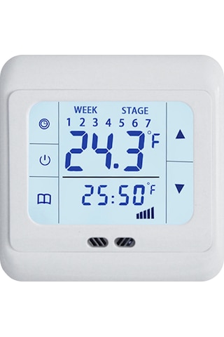 Reedark Isıtma Kontrol Cihazı 0-99 C Dokunmatik Ekran 16a 220v Yer Isıtması, Elektrikli Folyo Ve Kablo Kontrolü