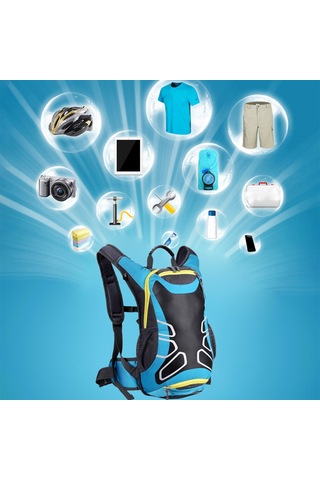 Lemestar Erkekler İçin 15l Su Geçirmez Bisiklet Çantası - Yük Azaltıcı, Günlük Komüt, Bisiklet Sürüşü Ve Dağcılık İçin Sırt Çantası Siyah Siyah