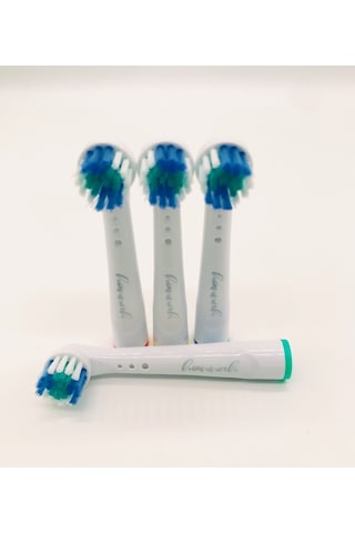 Hannah Şarjlı Diş Fırçası Başlığı 4'lü