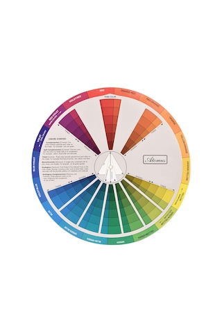 Samdoo Tatuaj Malzeme Renk Seçim Aracı: Fiziksel Renk Tekerleği, Kolay Kullanım, Renk Kombinasyonları Gösterir, Opp Paketli