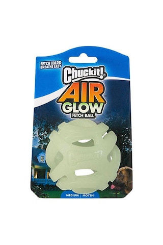 Chuckit Max Glow Air Fetch Gece Parlayan Köpek Oyun Topu Orta Boy 6,5 Cm 260-50001.01