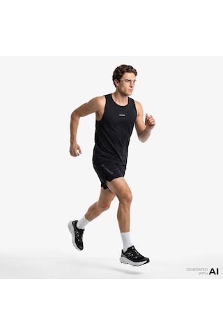 Salomon S/lab Ultra 2ın1 Erkek Siyah Koşu Şortu Lc2030900