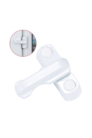Pvc Pimapen Pencere Cam Balkon Kapısı Güvenli Emniyet Kilidi 5639 Açık Bej