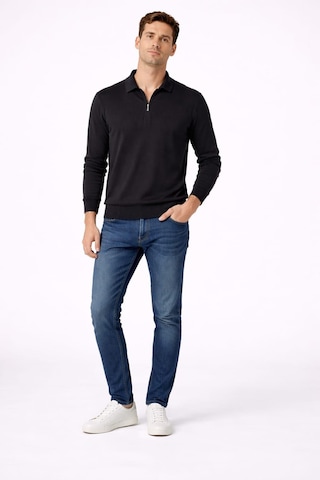 Alexandergardi Erkek Fermuarlı Sweatshirt Siyah