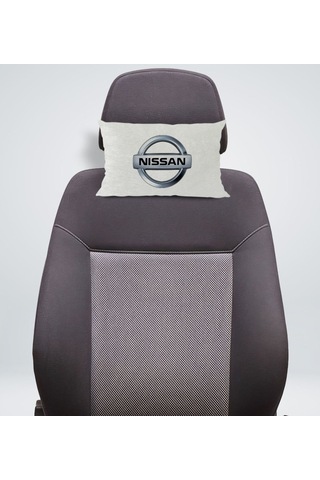 Bk Gift Nissan Tasarımlı Dikdörtgen Araç Koltuk Yastığı-1