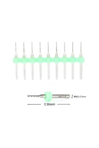 Mikro Karbür Pcb Matkap Ucu Metal Cnc Sondaj 10Lu Set 2.05Mm