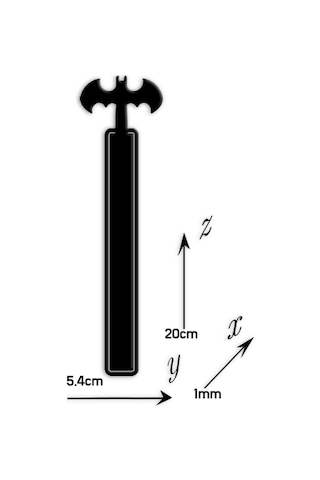 Batman Temalı Metal Kitap Ayracı